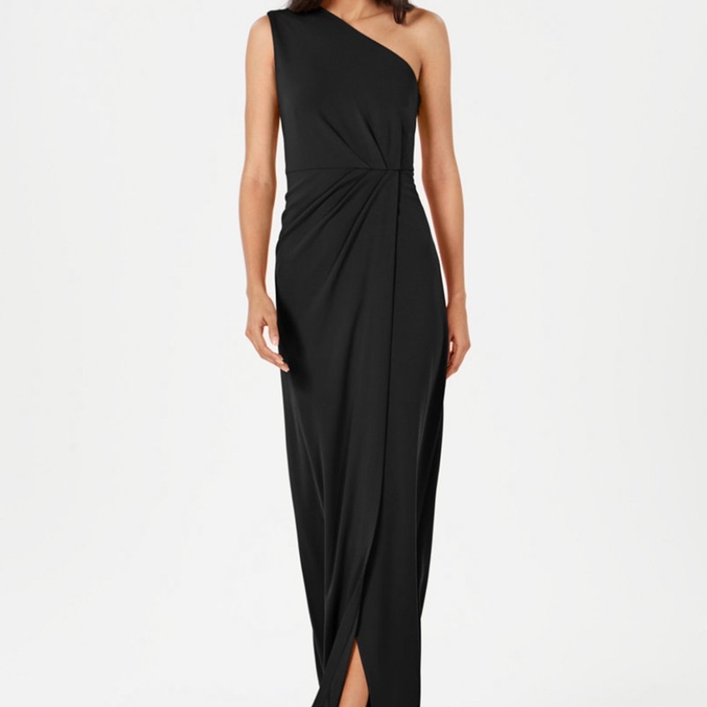 Calvin Klein One-Shoulder Gown